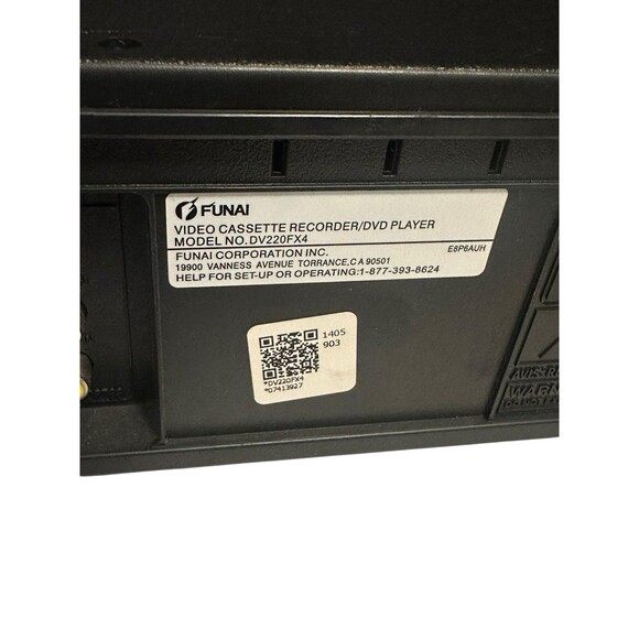 FUNAI DV220FX4A DVD VCR Combo Player / VHS Recorder w/ Remote *Read description* - Picture 6 of 10